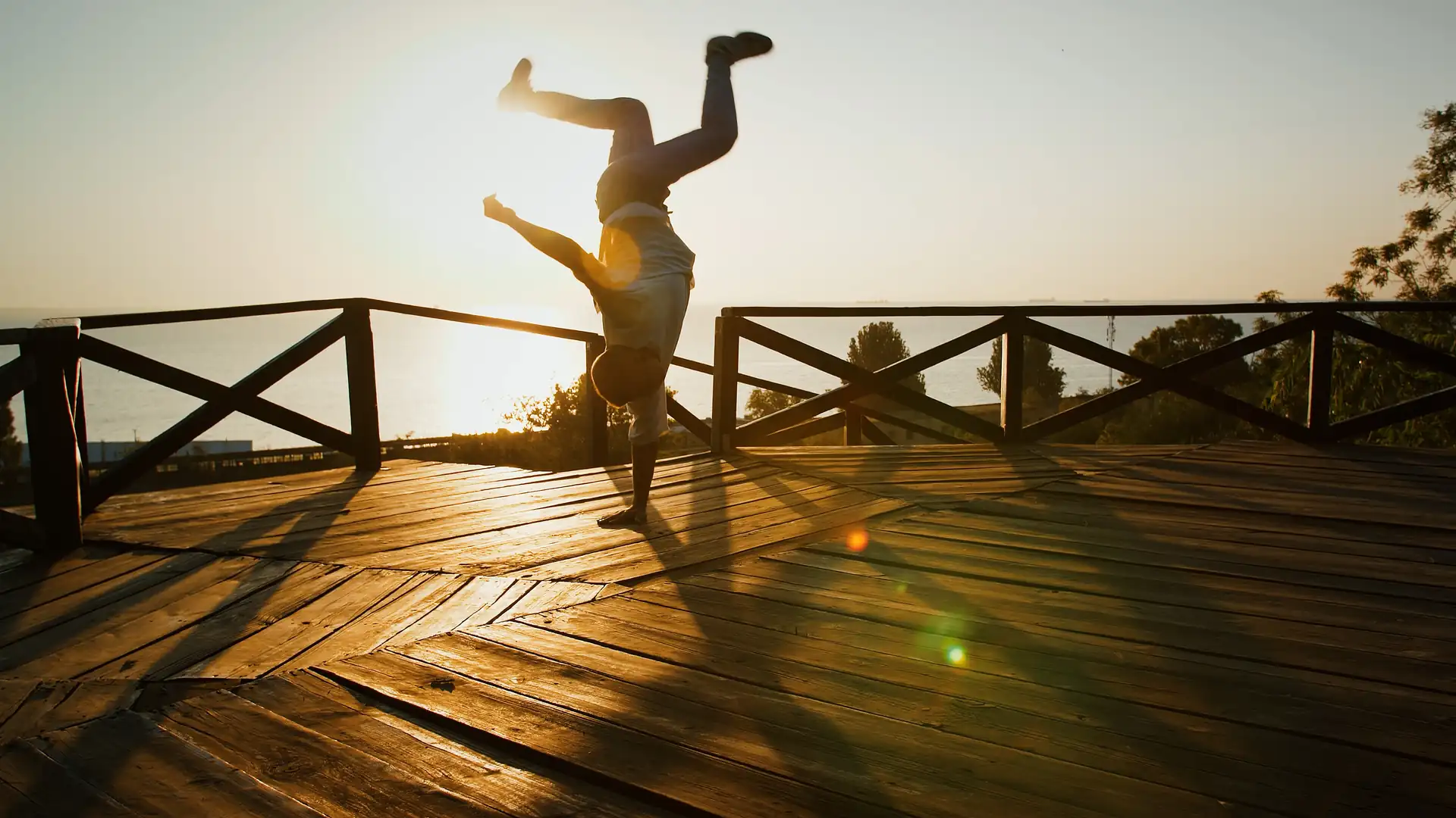 Effortless play in golden light