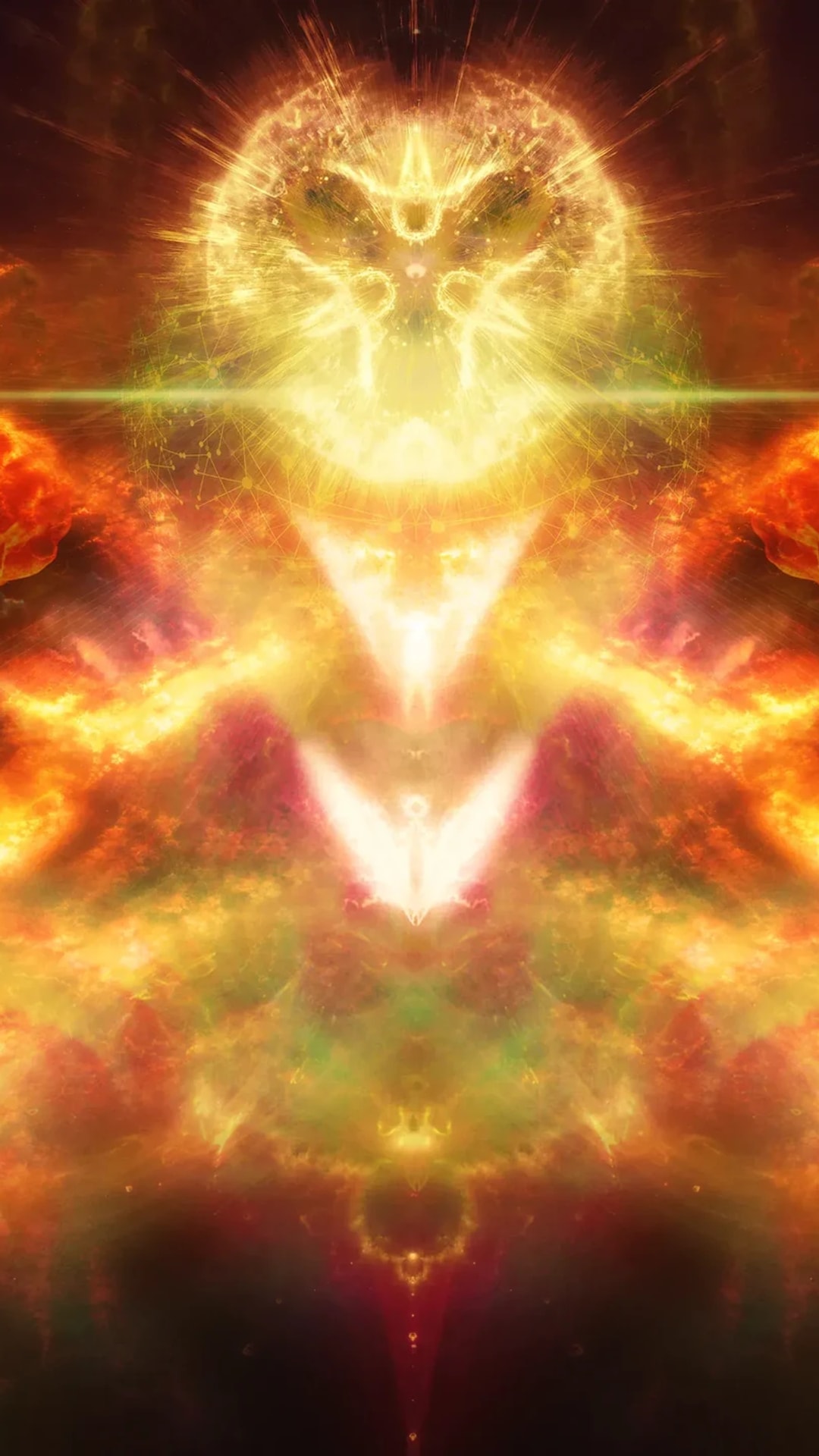 Day 29 phone wallpaper - Orange flame
